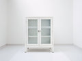 Vetrina-MDF-vetro-100x40x120 cm-Bianco-design moderno minimalista