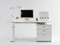 Scrivania-Legno ingegnerizzato-160x70x75 cm-Bianco-Stile moderno