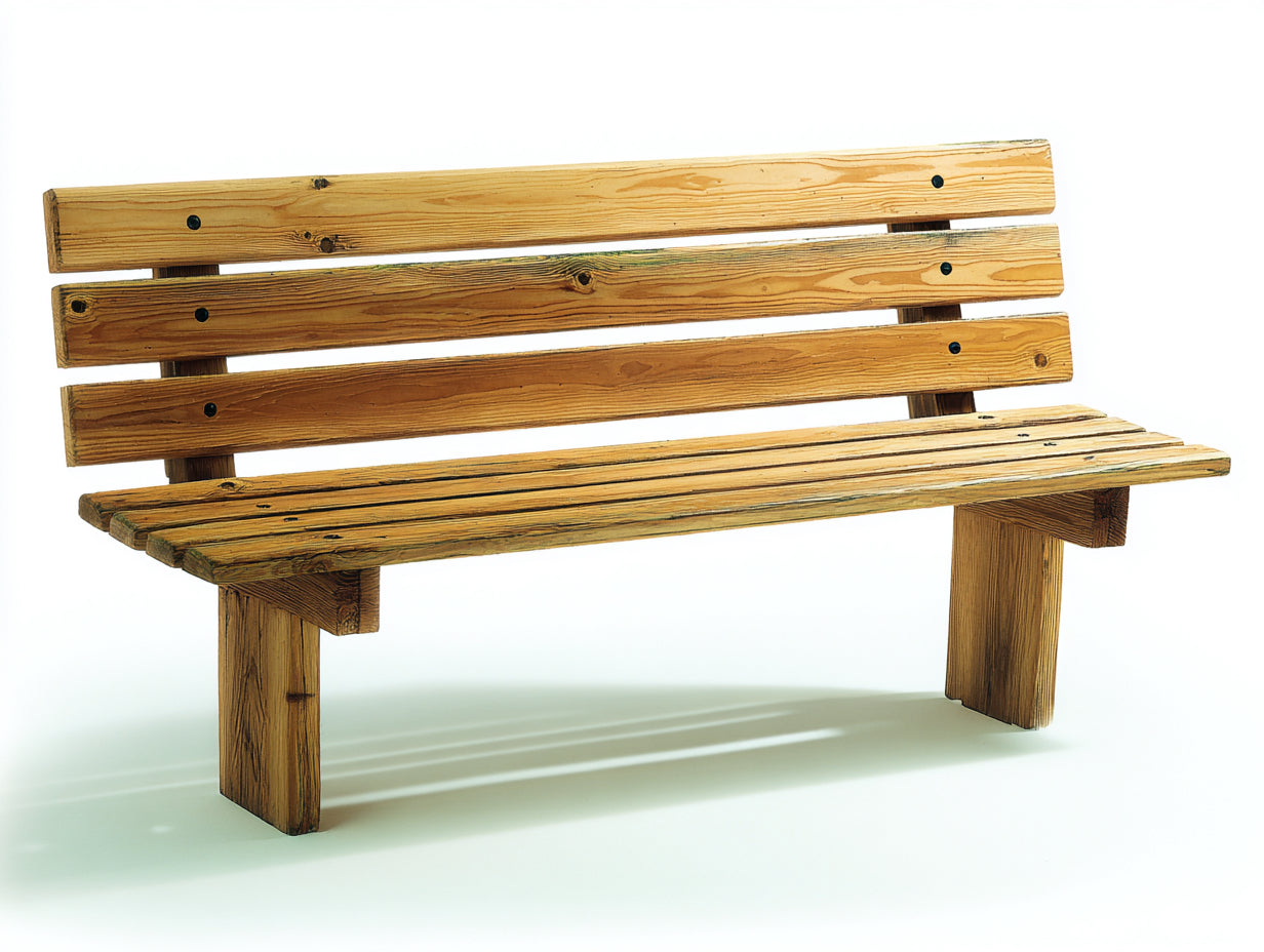 Panche da giardino-Legno-150x45x80 cm-legno naturale-Classico