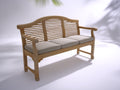Panche da giardino-Legno-Tessuto-170x63x96 cm-legno naturale chiaro-beige-Classico